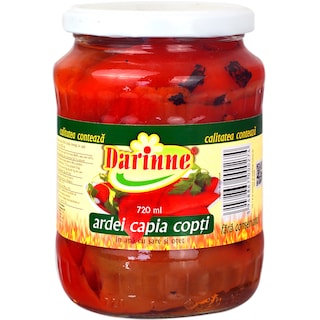 Darinne | Ardei capia copti, in apa cu sare si otet 720ml