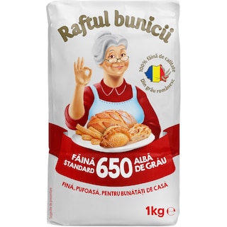 Raftul Bunicii | Faina alba de grau 650 standard 1kg