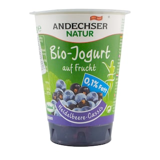 Andechser | Iaurt bio cu afine 0.1% grasime 180g
