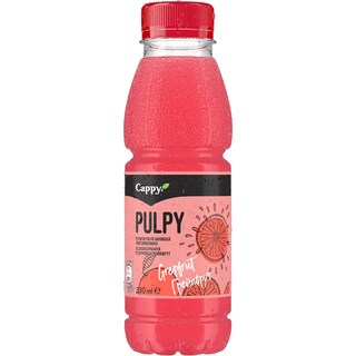Cappy Pulpy | Bautura racoritoare necarbogazoasa cu suc de grepfrut roz 330ml