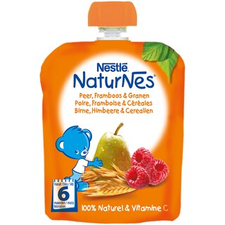 Nestle | NaturNes | Piure de para, zmeura si cereale 90g