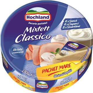 Hochland | Branza topita triunghiuri Mixtett Classico 280g