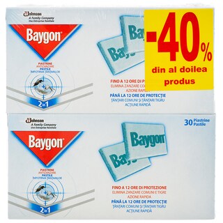 Baygon | Pastile pentru tantari Duopack 2x30bucati