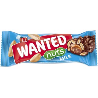 Eti | Wanted Nuts | Baton de ciocolata cu nuci wanted 45g