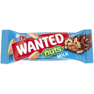 Eti | Wanted Nuts | Baton de ciocolata cu nuci wanted 45g