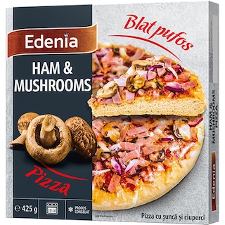 Edenia | Pizza cu sunca si ciuperci 425g