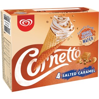 Cornetto | Inghetata cu caramel sarat 4x60g