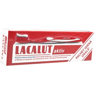 Lacalut | Pasta de dinti aktiv si periuta de dinti 75ml