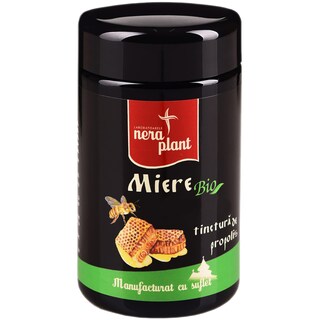 Nera Plant | Miere bio cu tinctura de propolis 220g