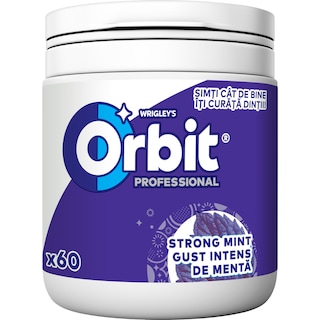 Orbit | Professional | Guma de mestecat Strong mint 60 drajeuri