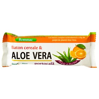 Rommac | Baton cu aloe vera si portocale 40g