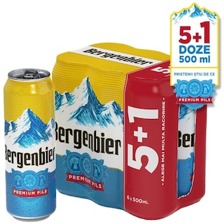 Bergenbier | Bere blonda pasteurizata  5+1x0.5L