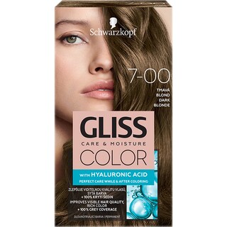 Gliss | Color | Vopsea de par permanenta Color 7-00 Blond Inchis 143ml