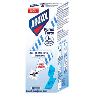 Aroxol | Pastile impotriva tantarilor, 30 bucati