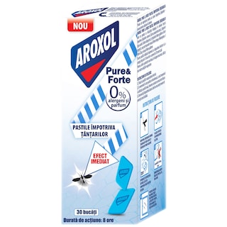 Aroxol | Pastile impotriva tantarilor, 30 bucati