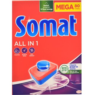Somat | All in One | Detergent pentru masina de spalat vase 80 tablete