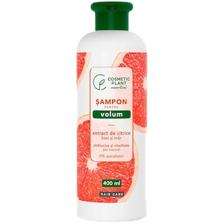 Cosmetic Plant | Sampon pentru volum cu extract de citrice, kiwi si mar 400ml