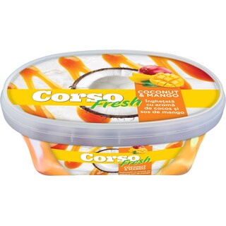 Corso | Fresh | Inghetata cu aroma de cocos si sos de mango 450g