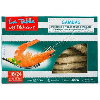 (bucata) | Creveti cruzi intregi, 16/24 400g