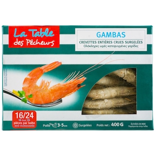 (bucata) | Creveti cruzi intregi, 16/24 400g