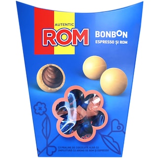 Rom | Bon Bon | Praline de ciocolata alba cu rom si espresso 130g