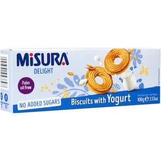Misura | Biscuiti fara zahar, cu iaurt 100g