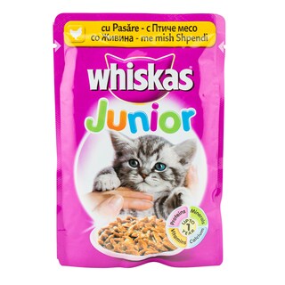 Whiskas | Hrana pentru pisici Junior cu pui 100g