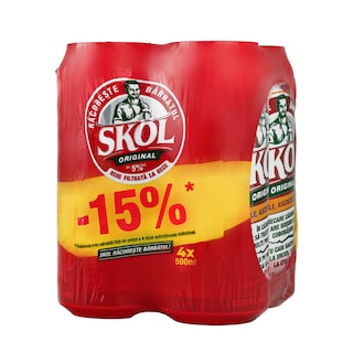Skol | Bere blonda  4x0.5L