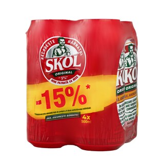 Skol | Bere blonda  4x0.5L