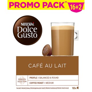 Nescafe | Dolce Gusto | Cafea Cafe au Lait, 18 capsule