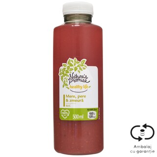 Nature's Promise Healthy Life | Suc de mere, pere si zmeura 500ml