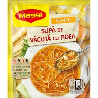 Maggi | Supa instant de vacuta cu fidea 49g