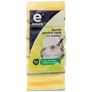 epack | Burete pentru vase, cu caneluri, 5 bucati