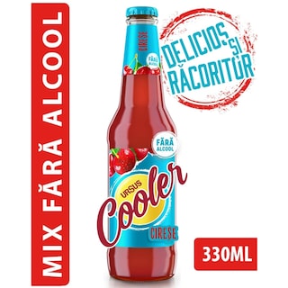 Ursus Cooler | Mix de bere fara alcool si suc de cirese 330ml