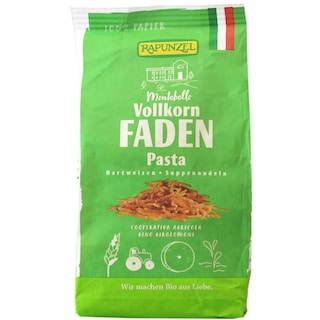 Rapunzel | Fidea ecologica din grau integral 250g