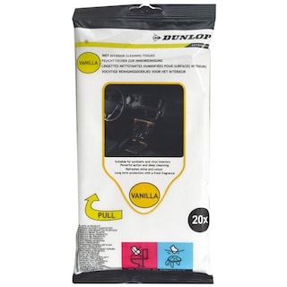 Dunlop | Lavete umede pentru interiorul masinii, 20 bucati