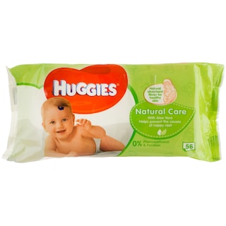 Huggies | Servetele umede Natural Care 56 bucati