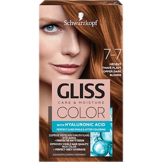 Gliss | Color | Vopsea de par permanenta Color 7-7 Blond Inchis Roscat 143ml