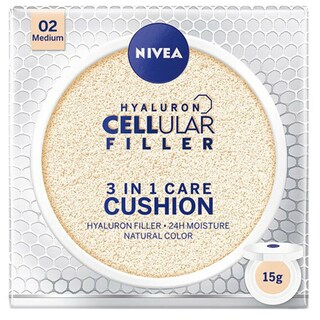 Nivea | Cushion 3in1 crema coloranta hidratanta FPS15 mediu 15ml