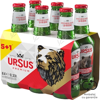 Ursus | Bere blonda 5+1 x 0.33L