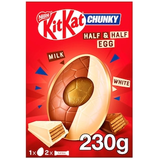 KitKat | Chunky | Ou de ciocolata alba si cu lapte 230g