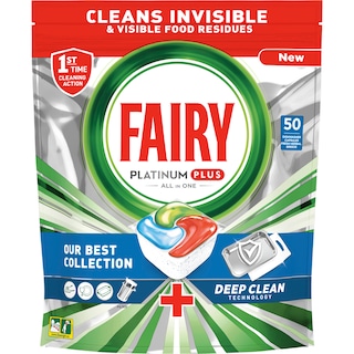 Fairy | Platinum | Detergent masina spalat vase, 50 capsule