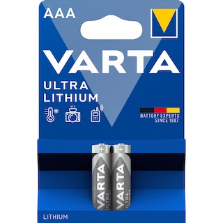 Varta | Baterii Ultra litiu AAA 2 bucati