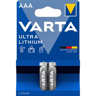 Varta | Baterii Ultra litiu AAA 2 bucati