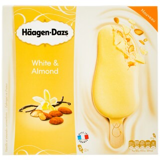 Delhaize | Inghetata ciocolata alba si migdale 3 batoane 3x80ml