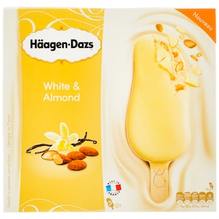 Delhaize | Inghetata ciocolata alba si migdale 3 batoane 3x80ml