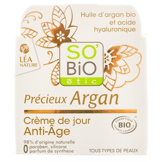 So'Bio | Crema bio anti-imbatranire de zi, cu ulei de argan 40ml