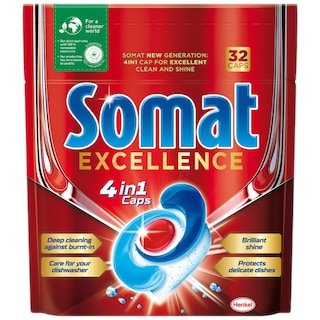 Somat | Detergent masina spalat vase Excellence, 32 capsule