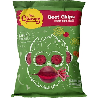 Mr. Chimpy | Chipsuri de sfecla rosie uscata cu sare de mare 30g