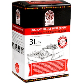 Gusturi romanesti | Suc natural e de mere si pere 3l